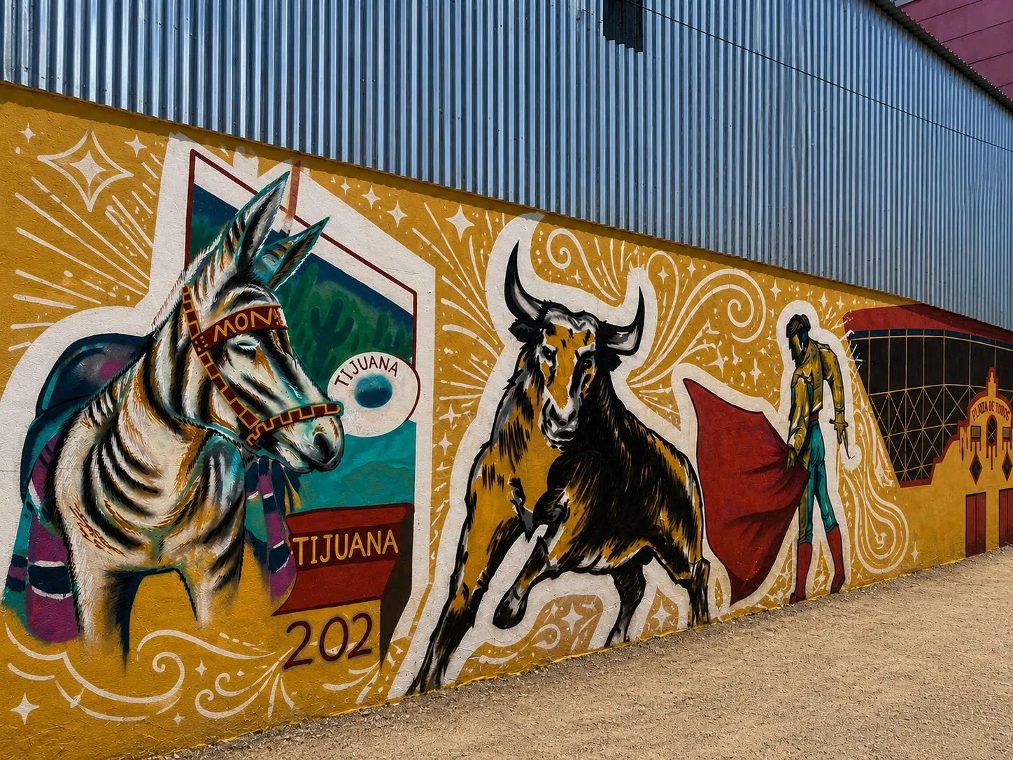 Mural del Callejón Cultural Río Bravo